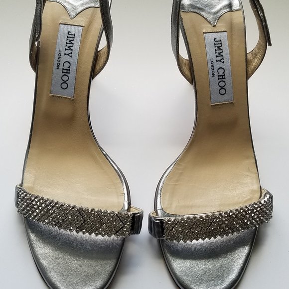Jimmy Choo Shoes - Jimmy Choo Metallic Silver Sandals